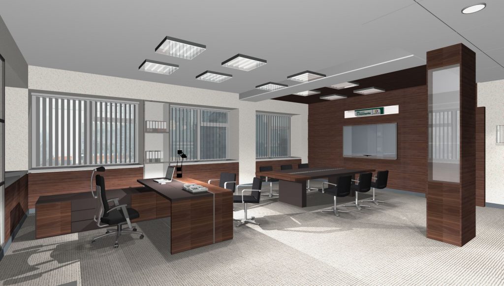 Разработка дизайн-проекта помещения VIP-зоны административно-бытового корпуса