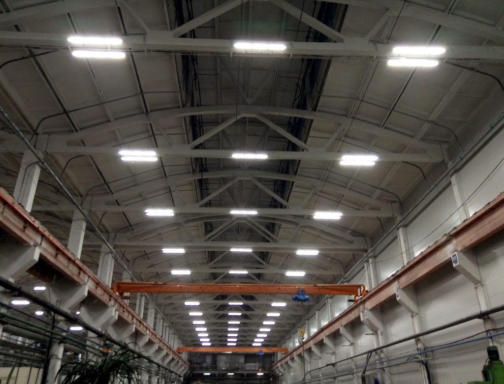 Работы по монтажу новой системы освещения и сетей электроснабжения